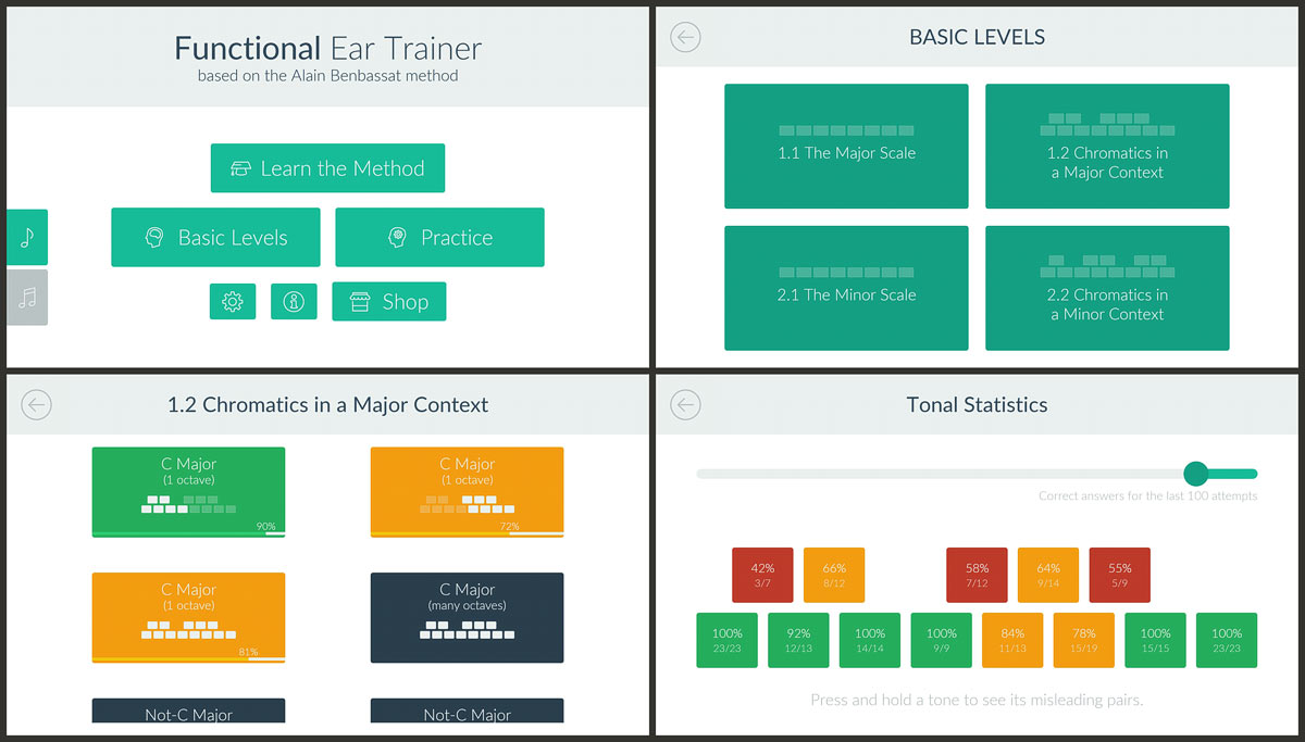 »Functional Ear Trainer« by Kaizen9 Apps »Complete Ear Trainer« by Kaizen9 Apps